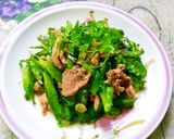 Hình bước làm 5 của món Thịt bò xào đậu rồng