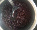 A picture of step 2 of Black rice pudding/ Chak Hao pudding.