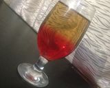 A picture of step 2 of Grenadine mix juice.