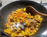 A picture of step 4 of Eggplant subji🍆.