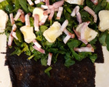 Foto del paso 1 de la receta: Calzone de espinacas, alga nori y queso rulo de cabra
