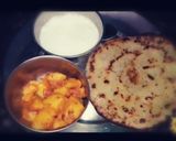 A picture of step 6 of Suji ka chila.
