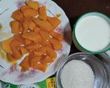 A picture of step 2 of Mango Kalakand.