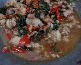 A picture of step 5 of Pad Krapow with Ground Pork and Pork Belly.