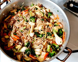 Foto del paso 7 de la receta: Pasta oriental con carne y verduras a mi gusto