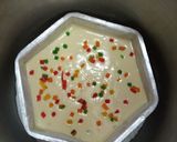 A picture of step 7 of Eggless Tuttifruity Vanilla Cake.