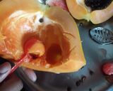 A picture of step 2 of Melon Ball Punch.