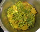 A picture of step 5 of Ridge Gourd (Jhinge)Aloo sabji.
