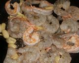 A picture of step 5 of Penne with Shrimp in Pesto Sauce..