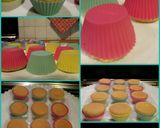 A picture of step 6 of AMIEs Mamon (muffin cake).