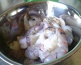A picture of step 1 of Plump Shrimp Kakiage Tempura Fritters Rice Bowl.