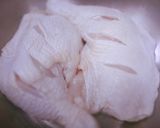 A picture of step 1 of Braised Chicken with Sage and Honey.