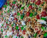 A picture of step 4 of Christmas Magic Cookie Bars.