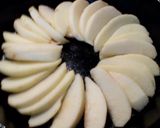 A picture of step 2 of Sunshine's apple skillet cake.