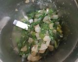 A picture of step 8 of Spinach cheese balls with Mediterranean chickpea salad.