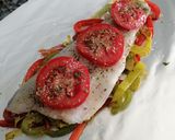 Foto del paso 5 de la receta: Lubina en papillote con verduras