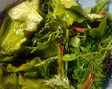 A picture of step 2 of greens medollie.