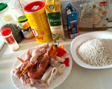 Foto del paso 1 de la receta: Arroz con pollo y pescado a mi manera