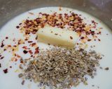 A picture of step 4 of Creamy Garlic Penne Pasta.