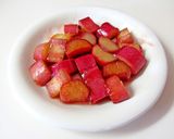 A picture of step 4 of Rhubarb, Strawberry and Walnut Salad with Balsamic Vinaigrette .
