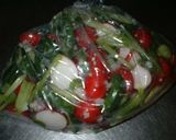 A picture of step 2 of Shio-Koji Pickles.