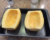 A picture of step 6 of Spaghetti Squash Pasta.
