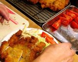 A picture of step 7 of Large Chicken Katsu.