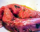 A picture of step 1 of Marinated Pork Tenderloin w/Horseradish Sauce.