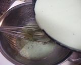 A picture of step 2 of Matcha Pudding Served with Brown Sugar Syrup.