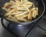 A picture of step 1 of Chinese French fries.