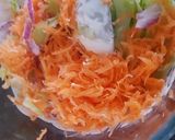 A picture of step 6 of Homemade,non mayonasse coleslaw! (in baguette).