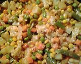 A picture of step 12 of Veggie Briryani.