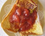 A picture of step 7 of Alluring French Toast Topped with Strawberry Sauce.