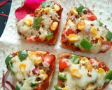 हार्ट शेप पिज़्ज़ा होम मेड बेस से(Heart shape pizza home made base se recipe in Hindi) रेसिपी चरण 9 फोटो