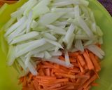 Foto langkah ke 1 dari resep Sayur Labu Siam Buncis Wortel Bumbu Kuning.