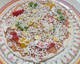 A picture of step 2 of Corn, capsicum makhni pizza.