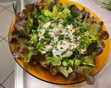Une image de l'étape 8 de Salade feuille de chêne aux pignons de pin, mozzarella et persil.