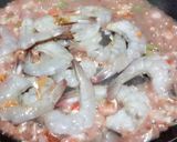 A picture of step 2 of Bitter Beans Stir fried with Fresh Shrimps.