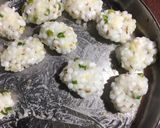 A picture of step 3 of Sabudana Vada.