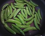 A picture of step 3 of Crunchy and Delicious! Pan-Fried Sugar Snap Peas.
