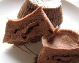 A picture of step 7 of Molten Chocolate Cake Style Steamed Bread in the Microwave.