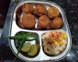 A picture of step 6 of फलाफल और हम्मस (falafala recipe in hindi).