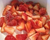 A picture of step 4 of Berry Berry Roll Cake.