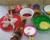 A picture of step 1 of Sweet and chilli chicken wings.