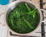 A picture of step 1 of Kale Pesto.