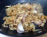 A picture of step 5 of Chicken Fried Rice.