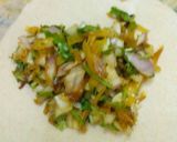 A picture of step 4 of "cabbage sabzi paratha.