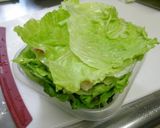 A picture of step 2 of Easy Steamed Layered Pork & Lettuce in the Microwave.