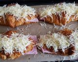 Une image de l'étape 4 de Croissant au jambon.