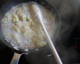 A picture of step 2 of Warm Soy Risotto with Chinese Cabbage.